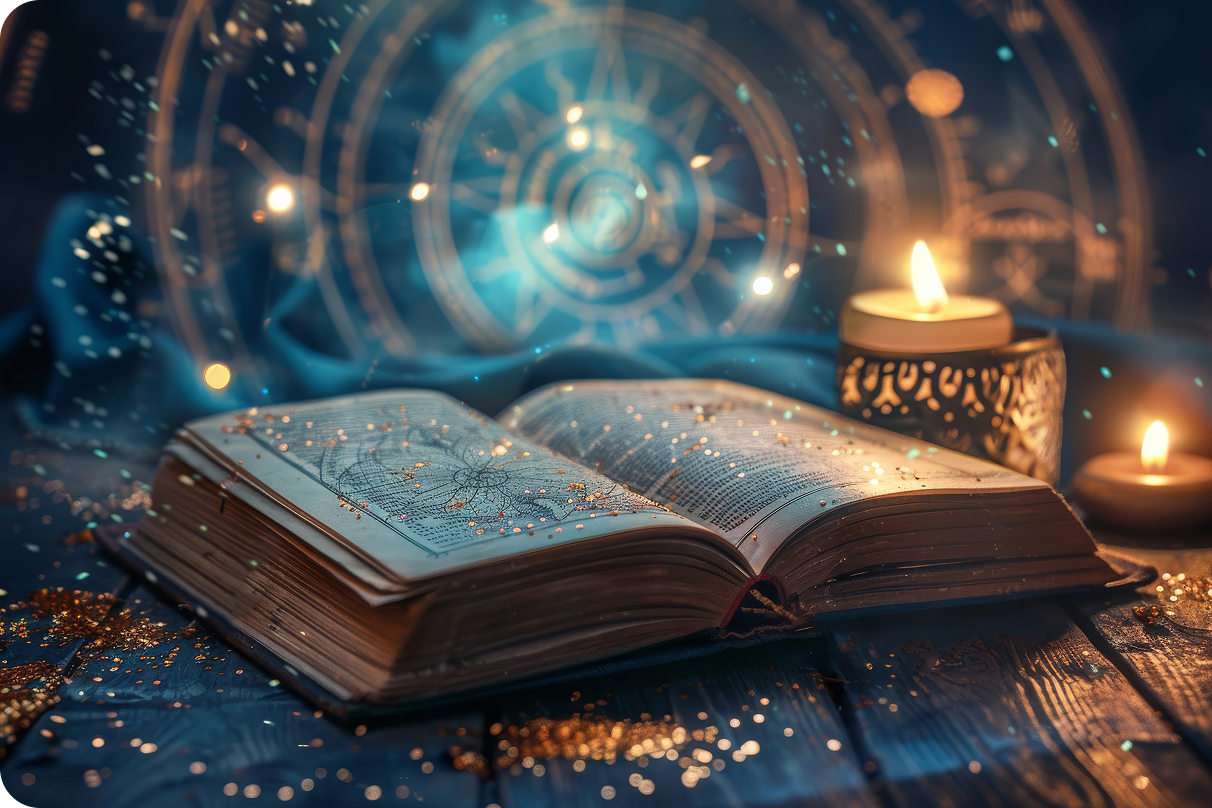 星空が描かれた本のイメージ